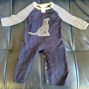 Lucky Jade cashmere and cotton one piece onsie jumper romper with dog. Size 3/6